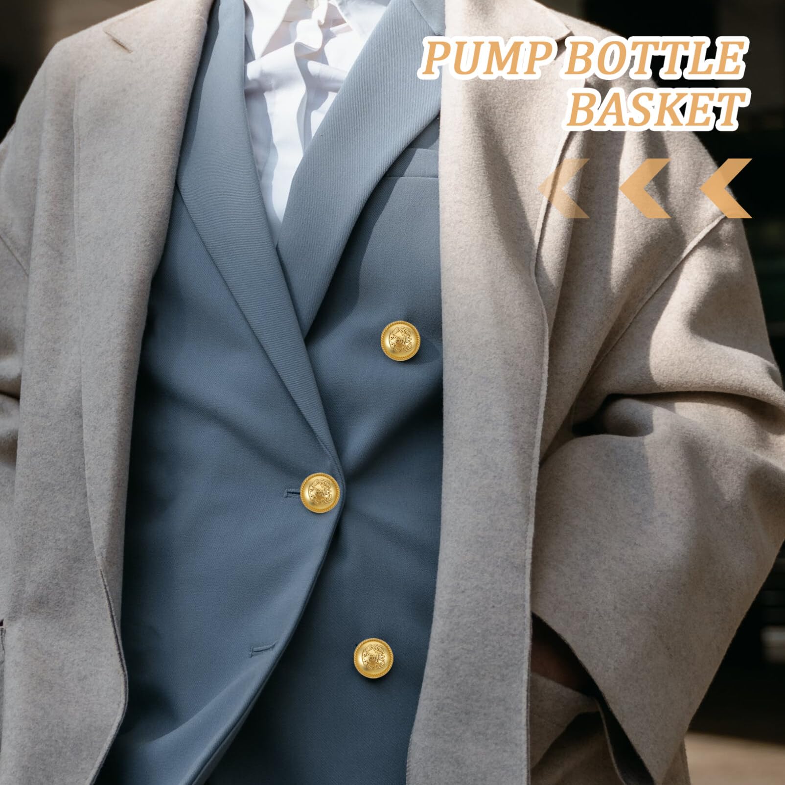 CLANE 25AW オーバーショルダーゴールドボタンブレザー 美品(試着のみ) Amazon | HAMILO 金ボタン ブレザー ジャケット コート 袖口 約